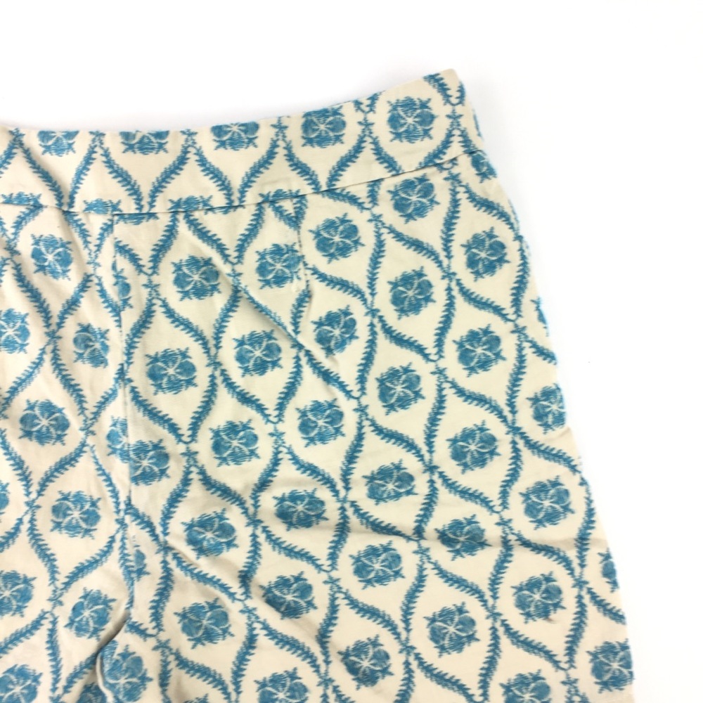 Loft Short Ivory Blue Floral Embroidery Shorts - Picture 5 of 6